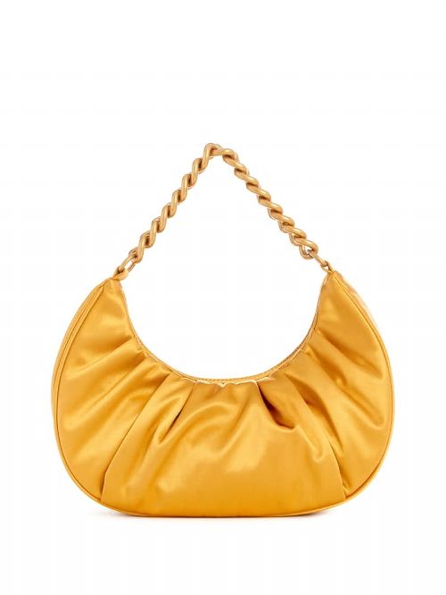 Guess Tori Satin Shoulder Bag Geel | GUESS-SN29087