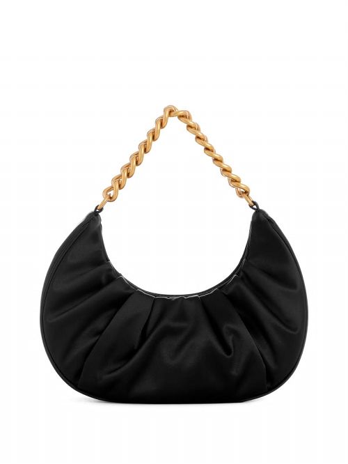 Guess Tori Satin Shoulder Bag Zwart | GUESS-SN29072