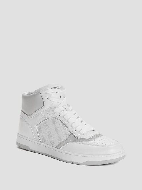 Guess Towen Quattro G Mid-Top Sneakers Wit | GUESS-SN31890