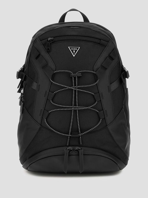 Guess Trento Nylon Multifunctional Backpack Zwart | GUESS-SN29491
