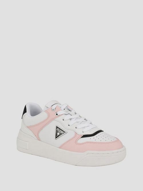 Guess Triangle Low-Top Sneakers Wit | GUESS-SN29556