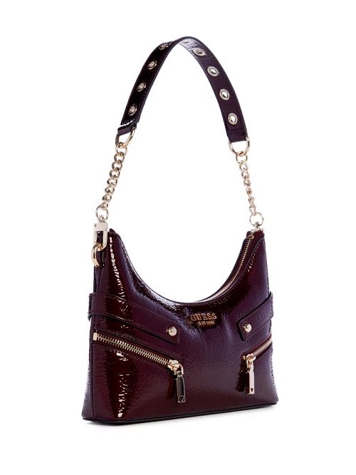 Guess Trissa Top-Zip Shoulder Bag Rood | GUESS-SN29053