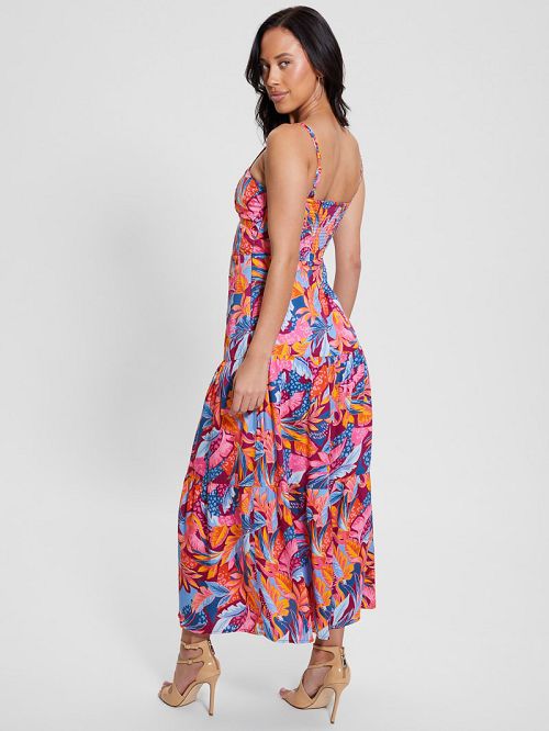 Guess Tropical Printed Maxi Dress Multi | GUESS-SN26826