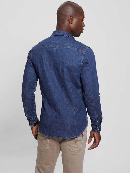 Guess Truckee Denim Shirt Blauw | GUESS-SN31305