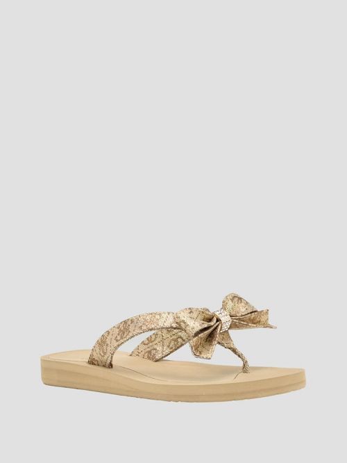 Guess Tuta Bowtie Sandals Goud | GUESS-SN29722