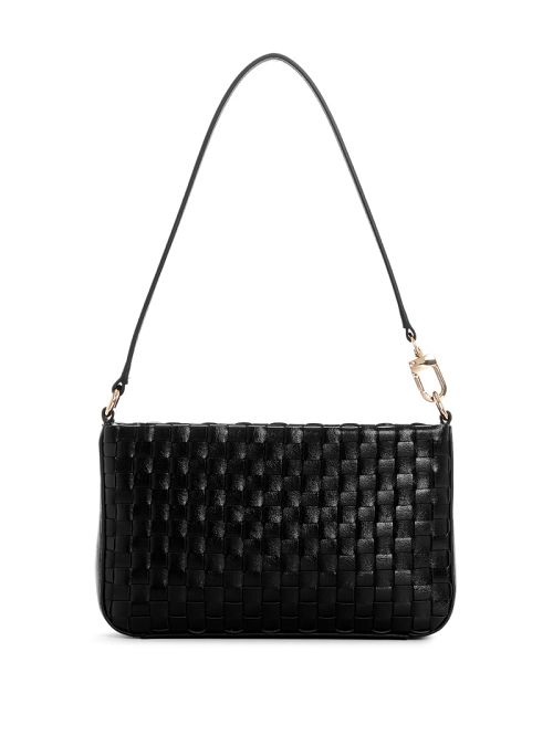 Guess Twiller Metallic Mini Shoulder Bag Zwart | GUESS-SN29195