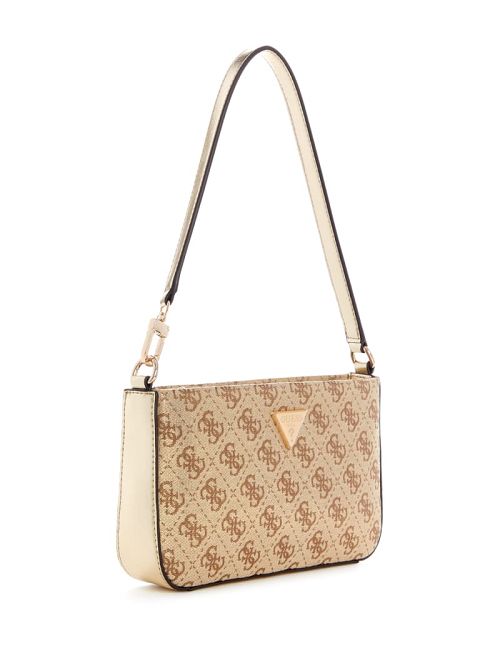 Guess Twiller Quattro G Mini Shoulder Bag Goud | GUESS-SN29166