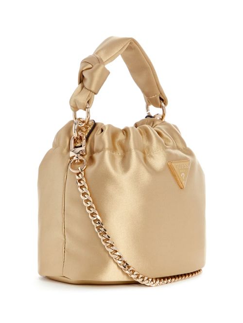 Guess Twiller Top Handle Pouch Bag Goud | GUESS-SN28986