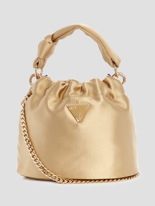 Guess Twiller Top Handle Pouch Bag Goud | GUESS-SN28986