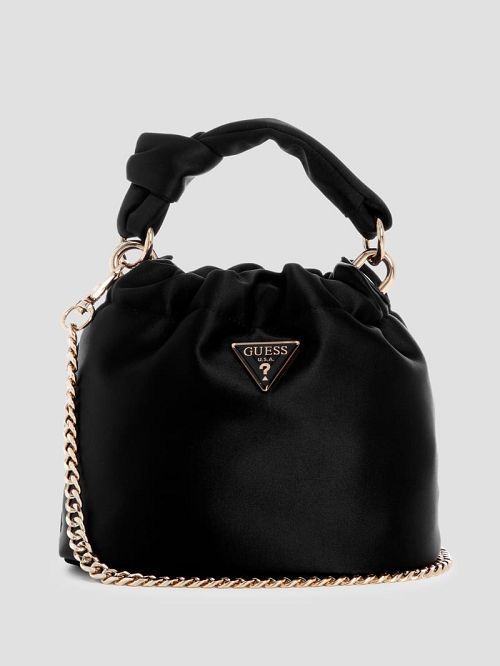 Guess Twiller Top Handle Pouch Bag Zwart | GUESS-SN28987