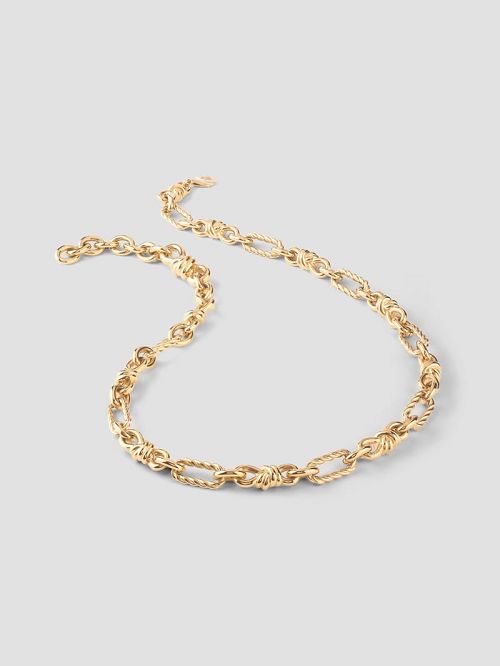 Guess Twisted & Knot Necklace Goud | GUESS-SN30242