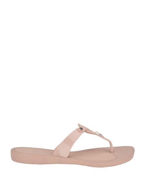 Guess Tyana Quattro G Flip Flops Beige | GUESS-SN29589