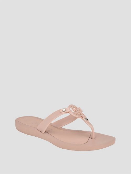 Guess Tyana Quattro G Flip Flops Beige | GUESS-SN29589
