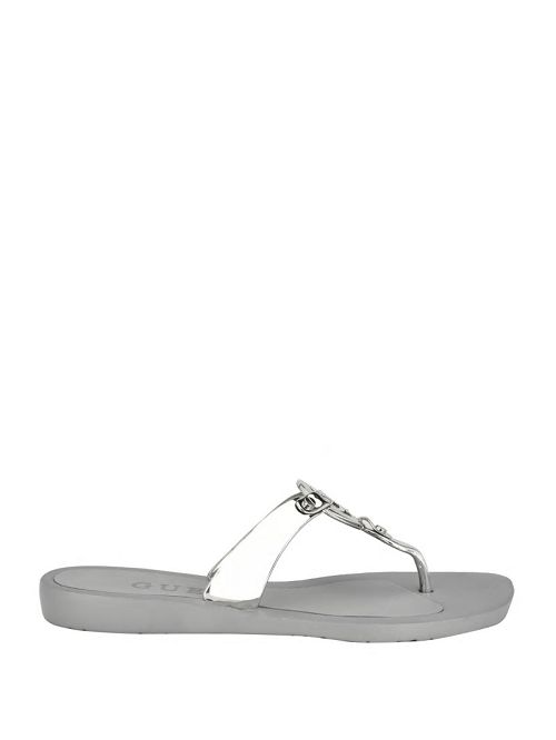 Guess Tyana Quattro G Flip Flops Zilver | GUESS-SN29702