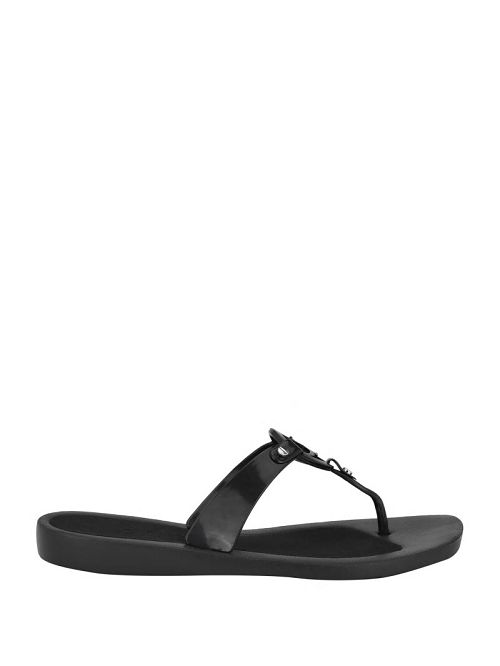 Guess Tyana Quattro G Flip Flops Zwart | GUESS-SN29597