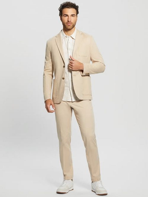 Guess Tyron Blazer Beige | GUESS-SN30798