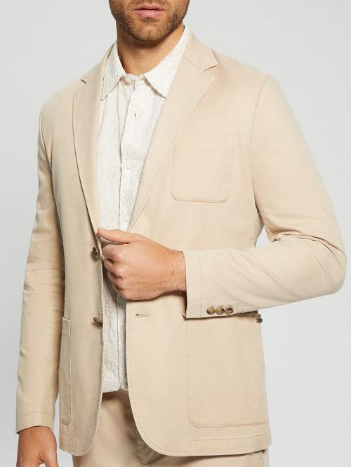 Guess Tyron Blazer Beige | GUESS-SN30798