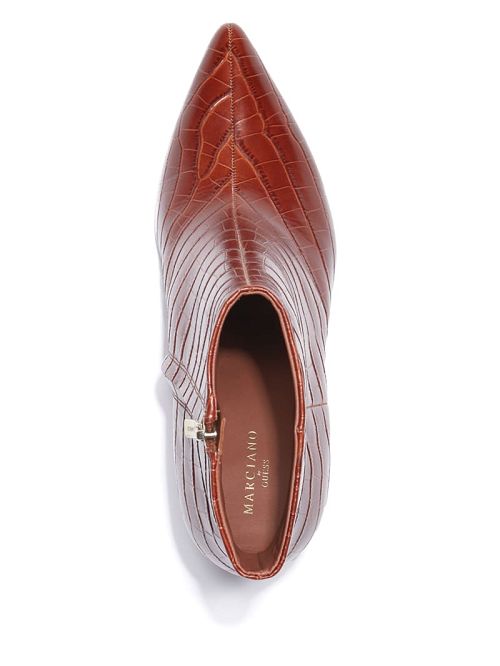 Guess Ulea Croc Leather Bootie Bruin | GUESS-SN29905