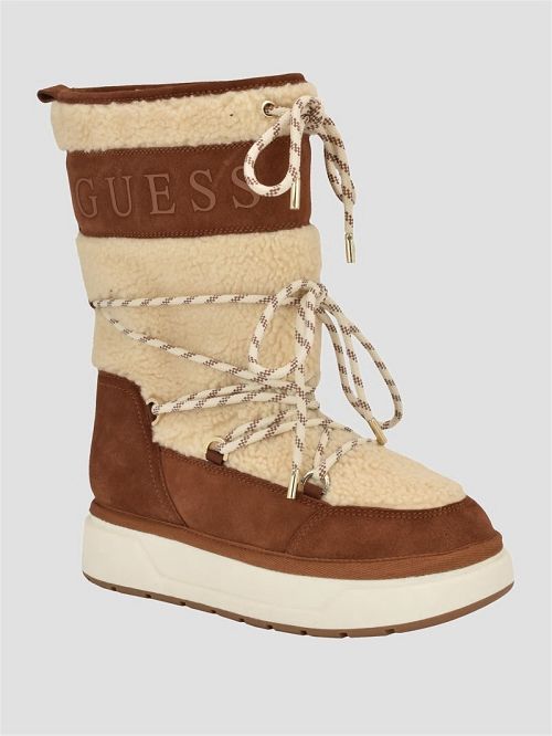 Guess Undela Sherpa Boots Wit | GUESS-SN29953