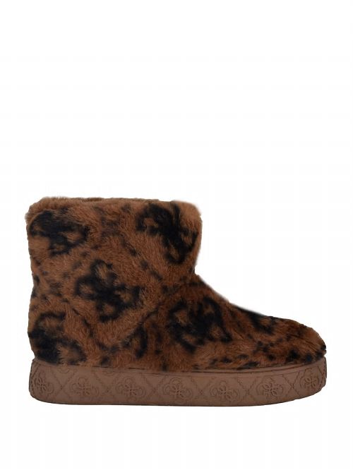 Guess United Quattro G Faux-Fur Booties Bruin | GUESS-SN29958