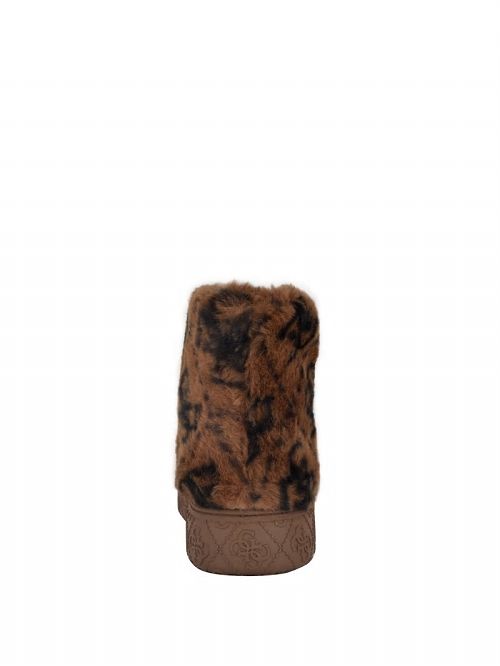 Guess United Quattro G Faux-Fur Booties Bruin | GUESS-SN29958