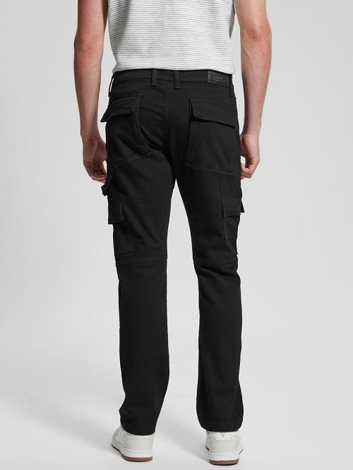 Guess Utility Cargo Jeans Zwart | GUESS-SN30382