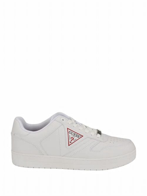 Guess Uveni Faux-Leather Sneakers Wit | GUESS-SN31884