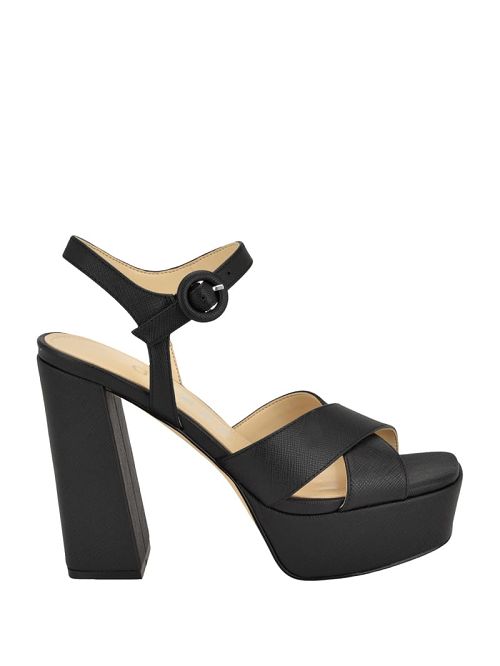 Guess Vallenn Platform Block Heels Zwart | GUESS-SN29853