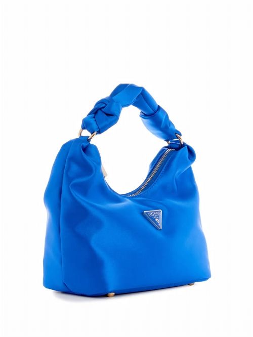 Guess Velina Satin Hobo Bag Geel | GUESS-SN29146