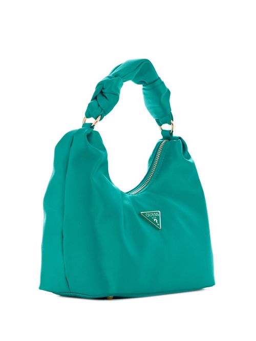 Guess Velina Satin Hobo Bag Grijs | GUESS-SN29153