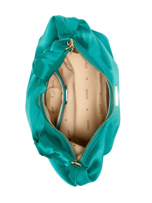 Guess Velina Satin Hobo Bag Grijs | GUESS-SN29153
