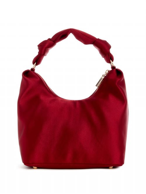Guess Velina Satin Hobo Bag Rood | GUESS-SN29047