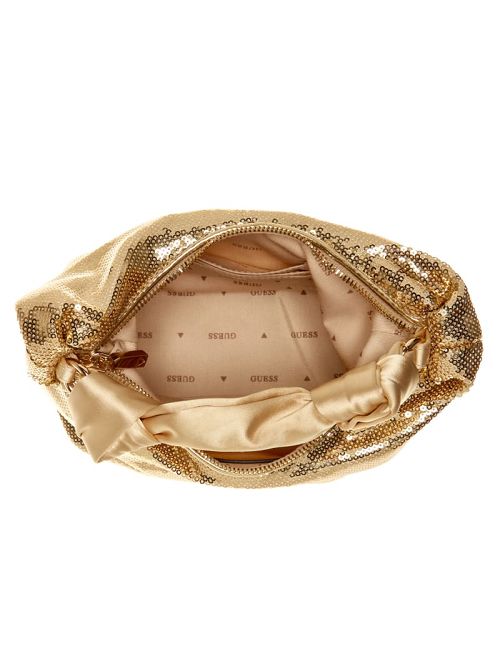 Guess Velina Sequin Hobo Bag Goud | GUESS-SN29081