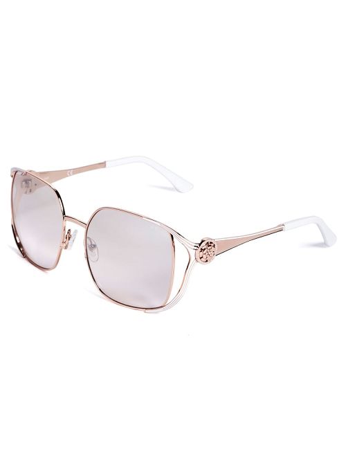 Guess Vera Square Metal Sunglasses Roze | GUESS-SN30057