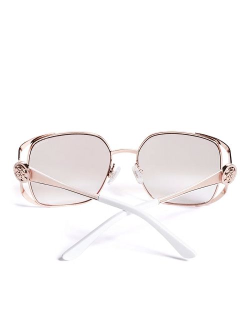 Guess Vera Square Metal Sunglasses Roze | GUESS-SN30057