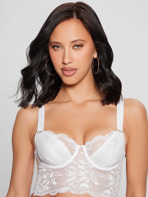 Guess Vesna Lace Bustier Wit | GUESS-SN27123