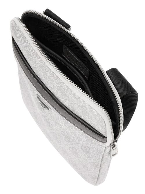 Guess Vezzola Smart Flat Crossbody Zwart Wit | GUESS-SN31712