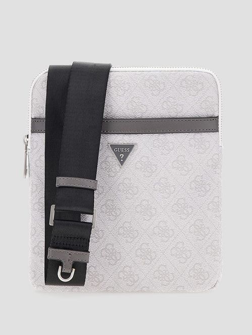 Guess Vezzola Smart Flat Crossbody Zwart Wit | GUESS-SN31712