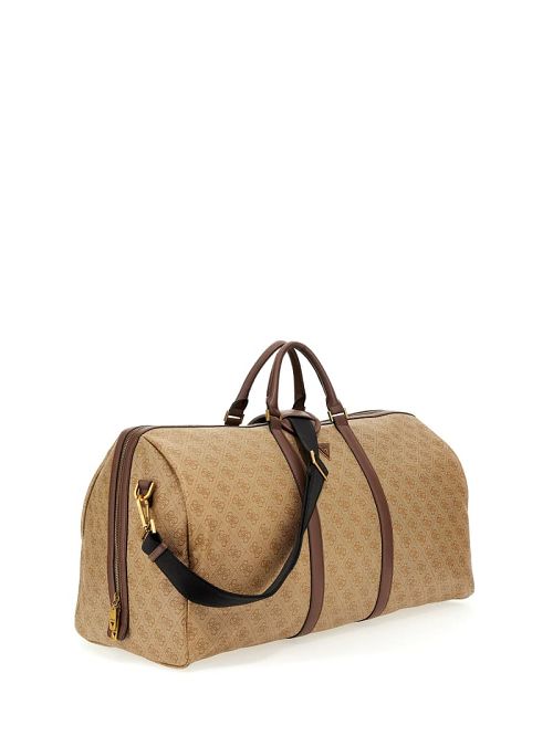 Guess Vezzola Smart Large Weekender Bag Beige | GUESS-SN31690