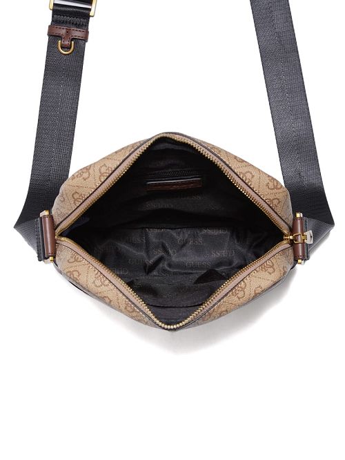 Guess Vezzola Smart Top Zip Square Crossbody Beige | GUESS-SN31728