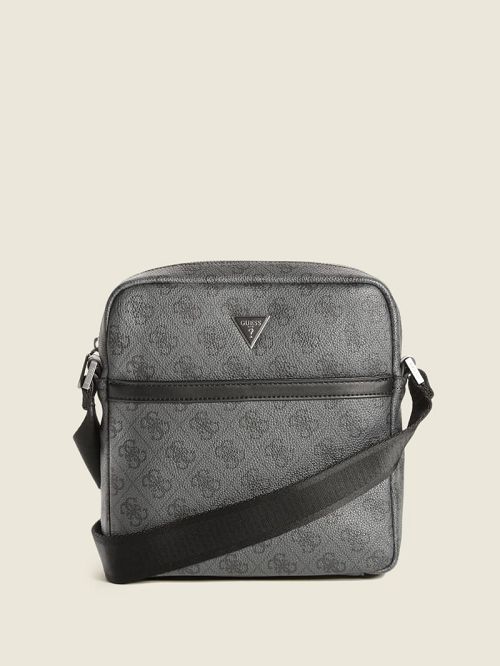 Guess Vezzola Smart Top Zip Square Crossbody Zwart | GUESS-SN31734