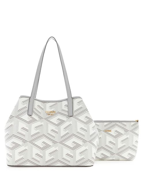 Guess Vikky G Cube Tote Wit | GUESS-SN29385