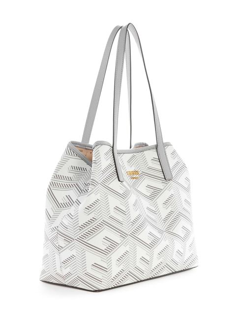 Guess Vikky G Cube Tote Wit | GUESS-SN29385