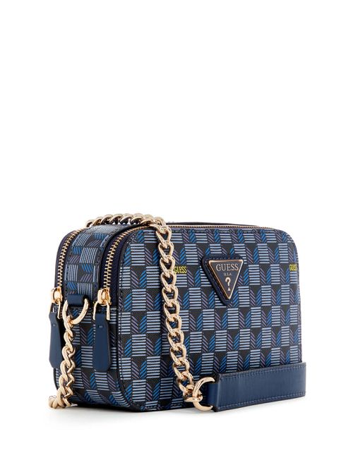 Guess Vikky II Crossbody Camera Bag Blauw | GUESS-SN28895