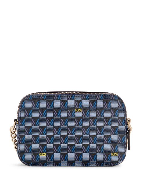 Guess Vikky II Crossbody Camera Bag Blauw | GUESS-SN28895