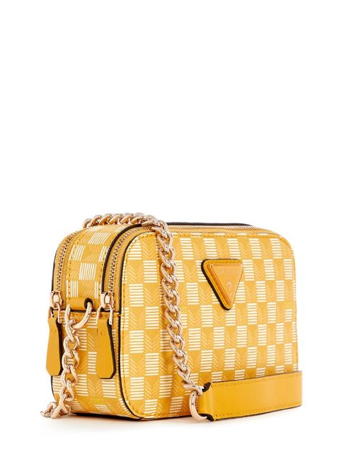 Guess Vikky II Crossbody Camera Bag Geel | GUESS-SN28928