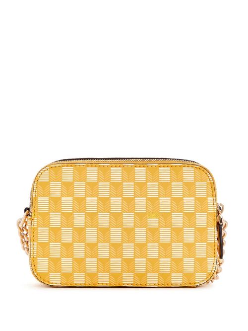 Guess Vikky II Crossbody Camera Bag Geel | GUESS-SN28928
