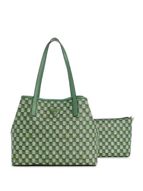 Guess Vikky II Small Tote Set Groen | GUESS-SN29386
