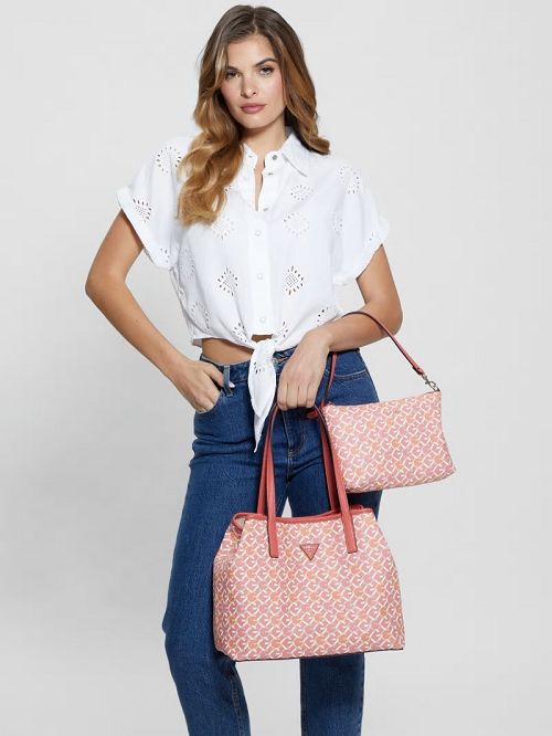 Guess Vikky Large Tote Set Roze | GUESS-SN29394