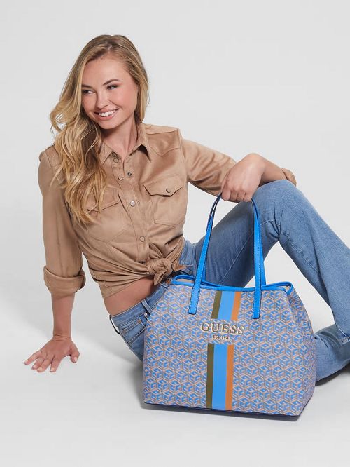 Guess Vikky Large Tote Turquoise | GUESS-SN29402